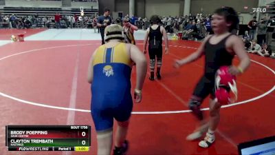 155 lbs Cons. Round 2 - Brody Poepping, Sauk Centre vs Clayton Trembath, Hastings