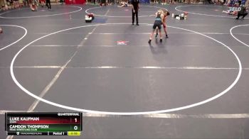 86 lbs Quarterfinal - Luke Kaufman, ESWC vs Camdon Thompson, Peak Wrestling Club