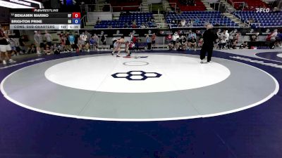 100 lbs Cons. Sub-quarters - Benjamin Marino, NY vs Brighton Prine, GA