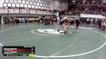 150 lbs Champ. Round 1 - Marco Marino, Clarkston (MI) vs Nolan Zeigler, Hilliard Darby