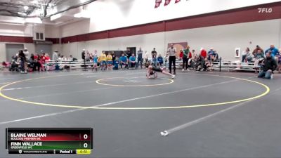 71-76 lbs Quarterfinal - Finn Wallace, Greenfield WC vs Blaine Welman, Bulldog Premier WC