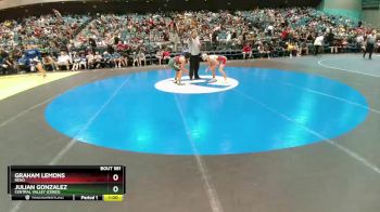 157 lbs Cons. Round 1 - Julian Gonzalez, Central Valley (Ceres) vs Graham Lemons, Reno