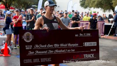 WATCH: World's Fastest Beer Miler Dominates