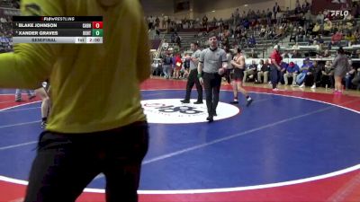 6A 126 lbs Semifinal - Blake Johnson, CABOT HIGH SCHOOL vs Xander Graves, BENTONVILLE HIGH SCHOOL