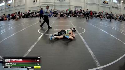 56 lbs Round 1 (10 Team) - Christian Wivell, DWA vs Vinny Calo, Lake WC