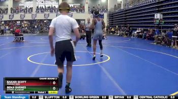 132 lbs Champ. Round 2 - Benji Barnes, OTTAWA-GLANDORF vs Bakari Scott, FREMONT ROSS