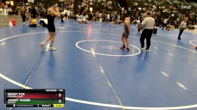 149 lbs Cons. Round 3 - Grady Fox, Chadron State vs Jarret Mader, Barton