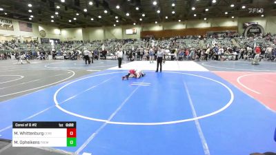 62 lbs Consi Of 8 #2 - Mason Whittenburg, Ceres Pups WC vs Makai Opheikens, Fremont Wrestling - Utah