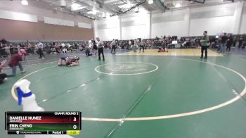 120 lbs Champ. Round 2 - Danielle Nunez, Adelanto vs Erin Cheng, Gabrielino