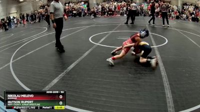 50 lbs Semifinal - Nikolaj Melevo, Rampage vs Hutson Rupert, Kent County Junior Wrestling