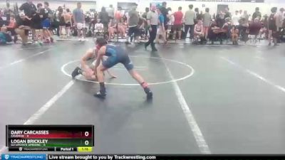 80 lbs Semifinal - Logan Brickley, U2 Upstate Uprising vs Dary Carcasses, Caveman