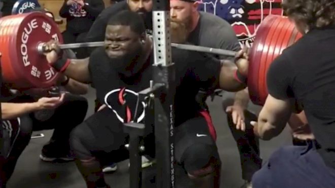 Ray Williams Sets Another Raw Squat World Record