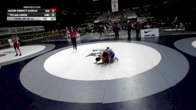 120 lbs Cons. Rd Of 32 - Jacob Emmett Garcia, La Costa Canyon High School Wrestling vs DYLAN LIMON, California Gladiators Wrestling Club