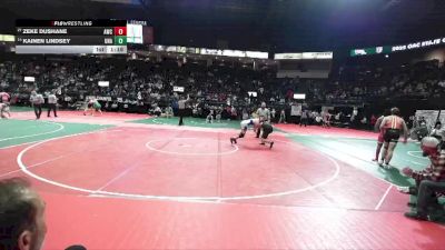 167 lbs Quarterfinal - Kainen Lindsey, Unattached vs Zeke DuShane, AWC1