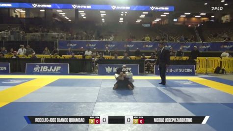 Nicolo Joseph Zabbatino vs Rodolfo-Jose Blanco Quiambao 2026 Pan Jiu Jitsu IBJJF Championship