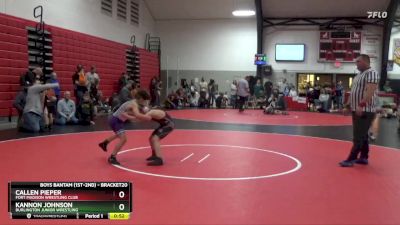 1st Place Match - Callen Pieper, Fort Madison Wrestling Club vs Kannon Johnson, Burlington Junior Wrestling