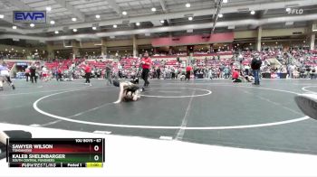 67 lbs Cons. Round 2 - Kaleb Shelinbarger, South Central Punishers vs Sawyer Wilson, Tonganoxie