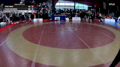 61kg Cons. Semi - Erica Cleaveley, Mariposa Wrestling Club vs Alexsa Matheson, Island Wrestling Academy