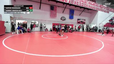 HS 145 lbs Cons. Semi - Sophie Rodriguez, WESTMOORE vs Aubrey Martin-Hall, BIXBY