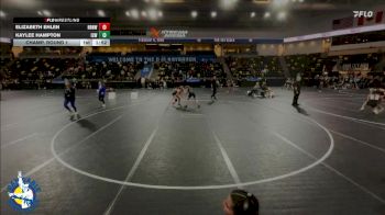 120 lbs Champ. Round 1 - Kaylee Hampton, Iowa City West vs Elizabeth Ehlen, Raccoon River-Northwest