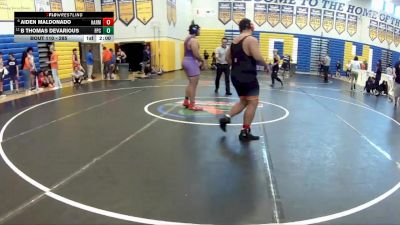 285 lbs Champ. Round 1 - B Thomas Devarious, Ft Pierce Central vs Aiden Maldonado, Harmony