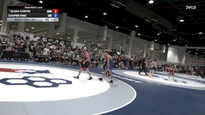 61 lbs Champ. Round 3 - Elijah Cortez, Gilroy High School Wrestling vs Cooper Hinz, Colon Wrestling Academy