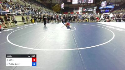 100 lbs Cons 32 #2 - Jackson Bell, IL vs William Clanton, NY