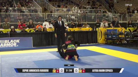 Alyssa Marin Esparza vs Sophie Annunziata Ruggiero 2025 Pan Kids Jiu-Jitsu IBJJF Championship