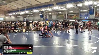 108 lbs 2nd Wrestleback (8 Team) - Nathan Manos, Team Palmetto vs David Hill, Alabama Elite Black