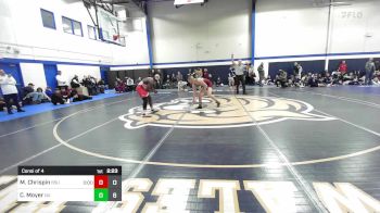 133 lbs Consi Of 4 - Malcolm Chrispin, Bridgewater vs Carver Moyer, Norwich