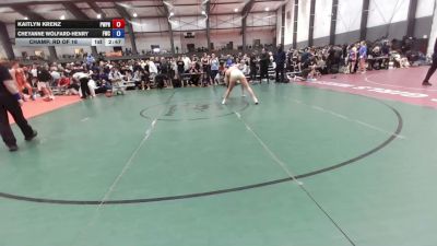 145 lbs Champ. Rd Of 16 - Kaitlyn Krenz, Poway Wreslting / Poway RTC vs Cheyanne Wolfard-Henry, FordDynasty Wrestling Club