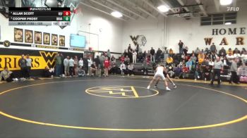 120 lbs 3rd Place Match - Allan Scott, HLV, Victor vs Cooper Frost, Wapsie Valley