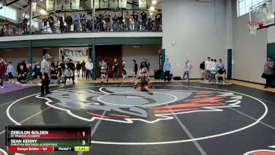 106 lbs Quarterfinal - Sean Kenny, Christian Brothers Academy(NJ) vs Zebulon Bolden, St. Frances Academy