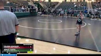 102 lbs Quarters & 1st Wb (16 Team) - Valerie Gonzalez, Southlake Carroll (Girls) vs Ashley Garza, Katy Mayde Creek (Girls)