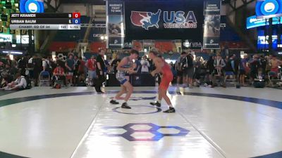 144 lbs Champ. Rd Of 64 - Jett Kramer, Iowa vs Urban Baum, Illinois