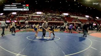 G - 130 lbs Champ. Round 2 - Alonna Fulmer, Powell Co. (Deer Lodge) Girls vs Hannah Iverson, Custer/Hysham Girls