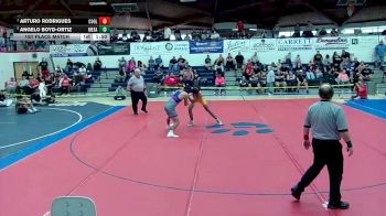 167 lbs 1st Place Match - Arturo Rodrigues, COOLIDGE vs Angelo Boyd-Ortiz, Mesa