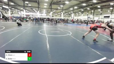 197 lbs Semifinal - Howie Olson, Mat Monsters vs Andre Blake, Bagdad Copperheads WC