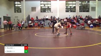 145 lbs Consolation - Xavier Sounder, Woodward Academy vs Justin Savoie, Brother Martin High School