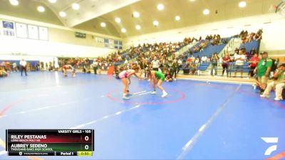 105 lbs Cons. Round 4 - Riley Pestanas, Long Beach Poly HS vs Aubrey Sedeno, Thousand Oaks High School