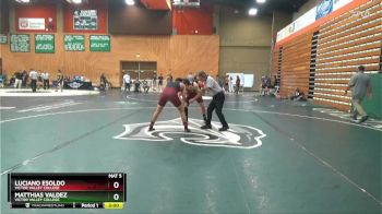 157 lbs 5th Place Match - Luciano Esoldo, Victor Valley College vs Matthias Valdez, Victor Valley College