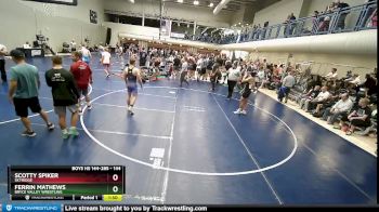 144 lbs Champ. Round 2 - Ferrin Mathews, Bryce Valley Wrestling vs Scotty Spiker, Skyridge