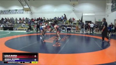 160 lbs Champ. Round 2 - Leslie Ibarra, Fresno City College vs Ximena Romero, Cerritos College