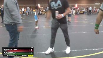 70 lbs Round 1 (4 Team) - Aviyahn Mills, Roundtree WA vs Marshall Cisar, Ares