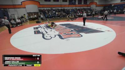 141 lbs 5th Place Match - Desmond Diggs, Mount St. Joseph University vs Jared Gallub, Nebraska Wesleyan University