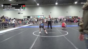 135 lbs Cons. Round 2 - Mya Vetsch, Jeff West vs Haydan Williams, Hutchinson Kids Wrestling Club