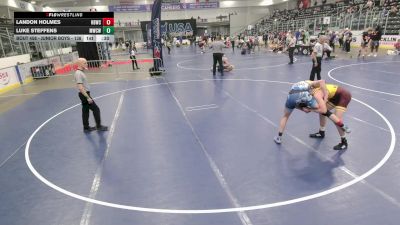 Junior Boys - 138 lbs Cons. Round 2 - Landon Holmes, Honey Badger Wrestling Club vs Luke Steffens, MO West Championship Wrestling Club