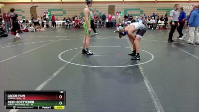 130 lbs Round 1 (6 Team) - Reed Boettcher, North Baltimore WC vs Jacob Fain, Xtreme Team