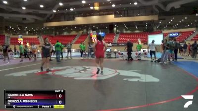 200 lbs 3rd Place Match - Gabriella Nava, OK vs Druzzla Johnson, KS