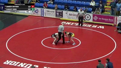 127 lbs Consi Of 4 - Amber Snyder, Slippery Rock vs Carley King, Kiski
